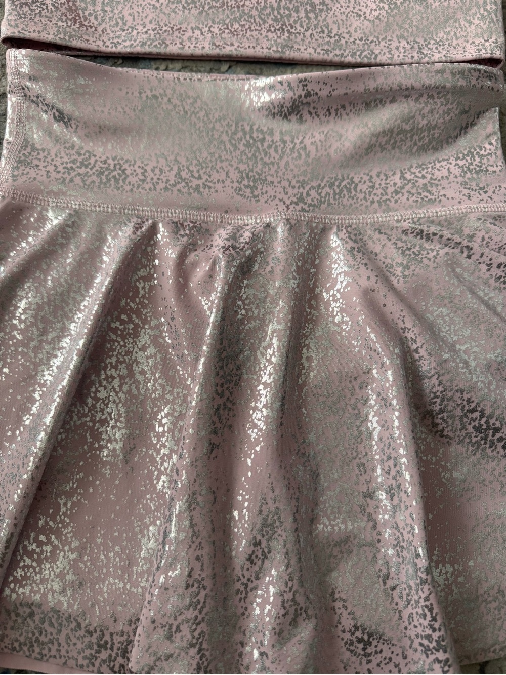 Old Navy Pink Glitter Girls Matching Tank and Skirt Set - Picture 2 of 3